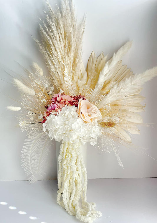 "Fluffy Pampas Grass Arrangement"